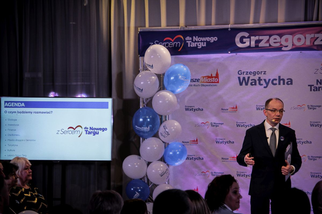 Konwencja wyborcza Grzegorza Watychy i komitetu Nasze Miasto