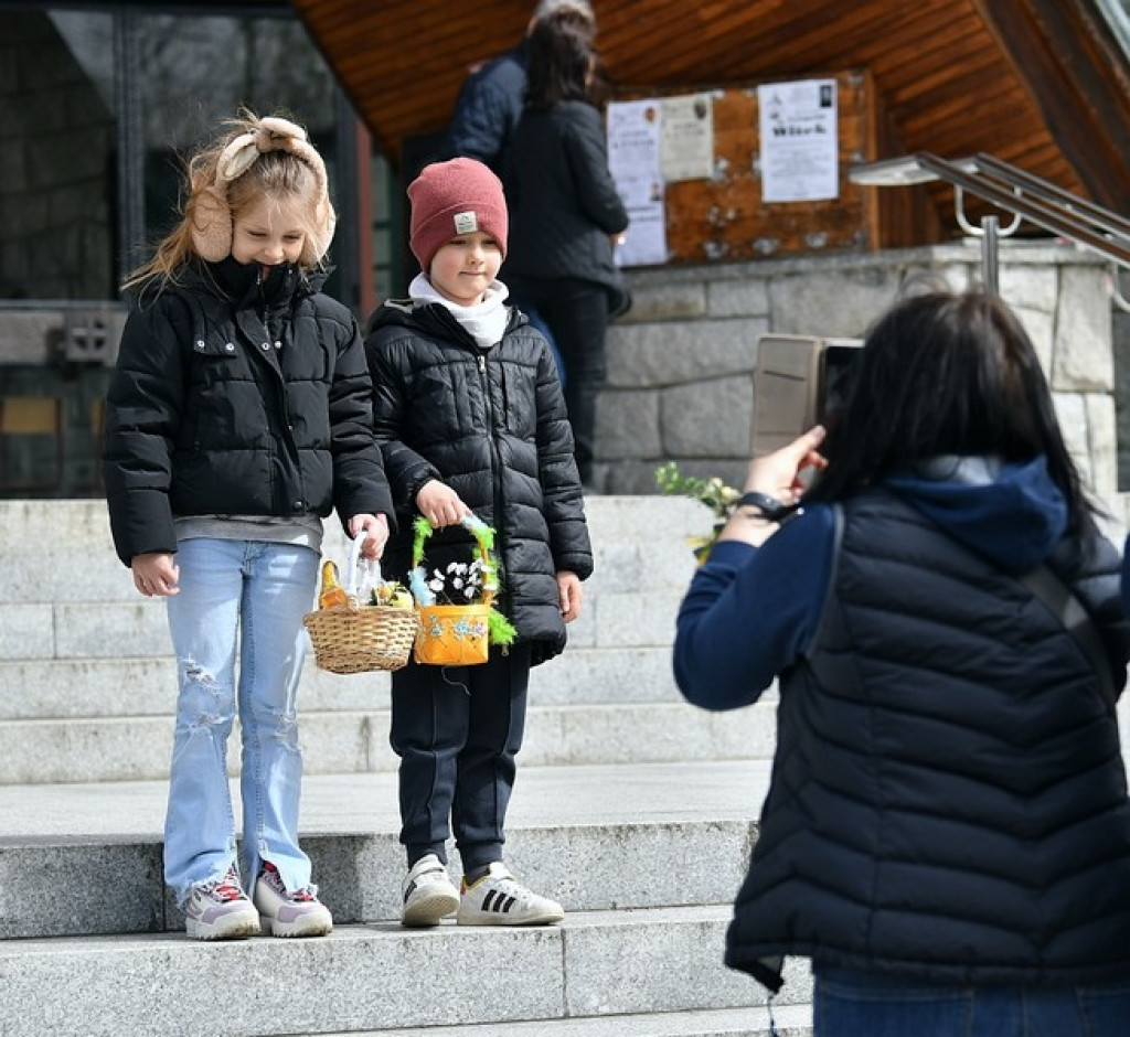 Zakopane, święconka w parafii Świętego Krzyża