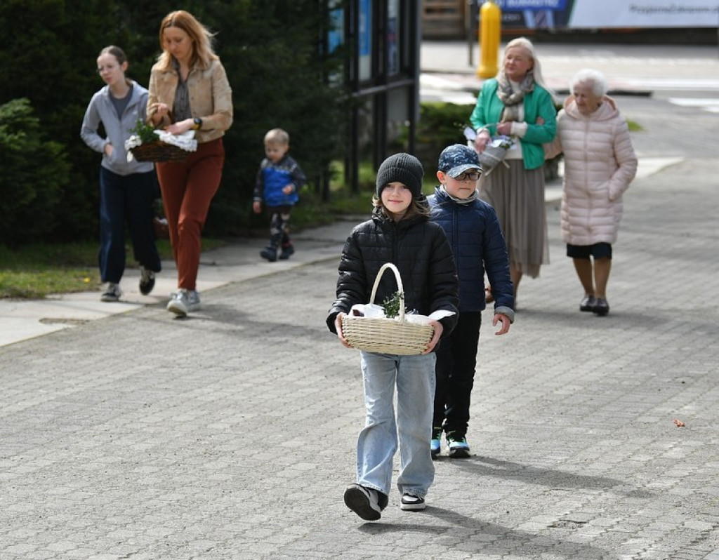 Zakopane, święconka w parafii Świętego Krzyża