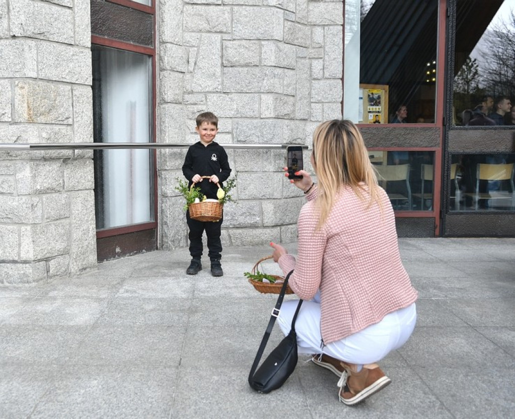 Zakopane, święconka w parafii Świętego Krzyża