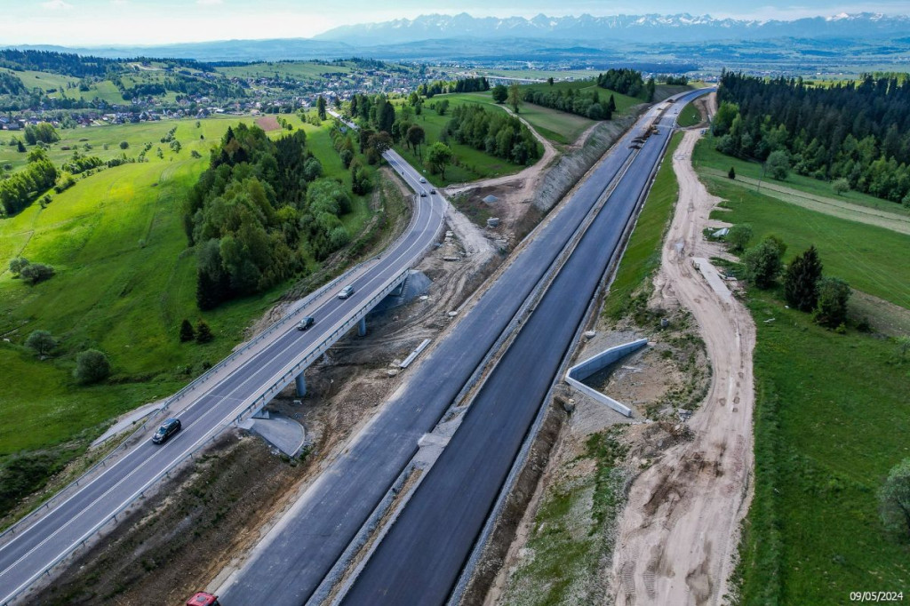 Zobaczcie jak wygląda nowa zakopianka z lotu ptaka. Kiedy będzie gotowa?
