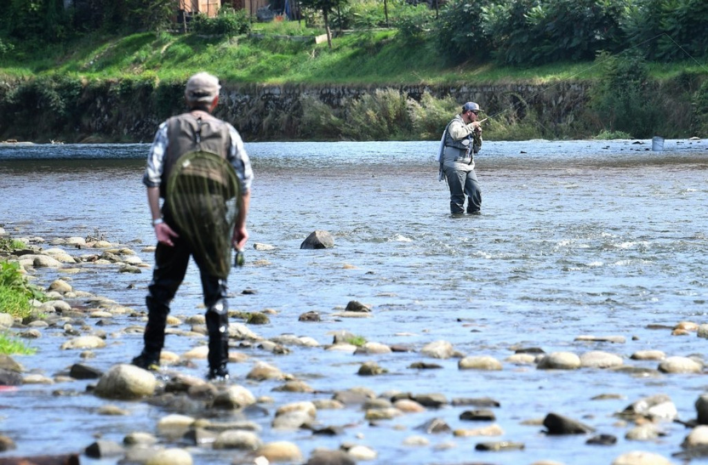 Dzień Pstrąga w Białym Dunajcu, wędkarze na start