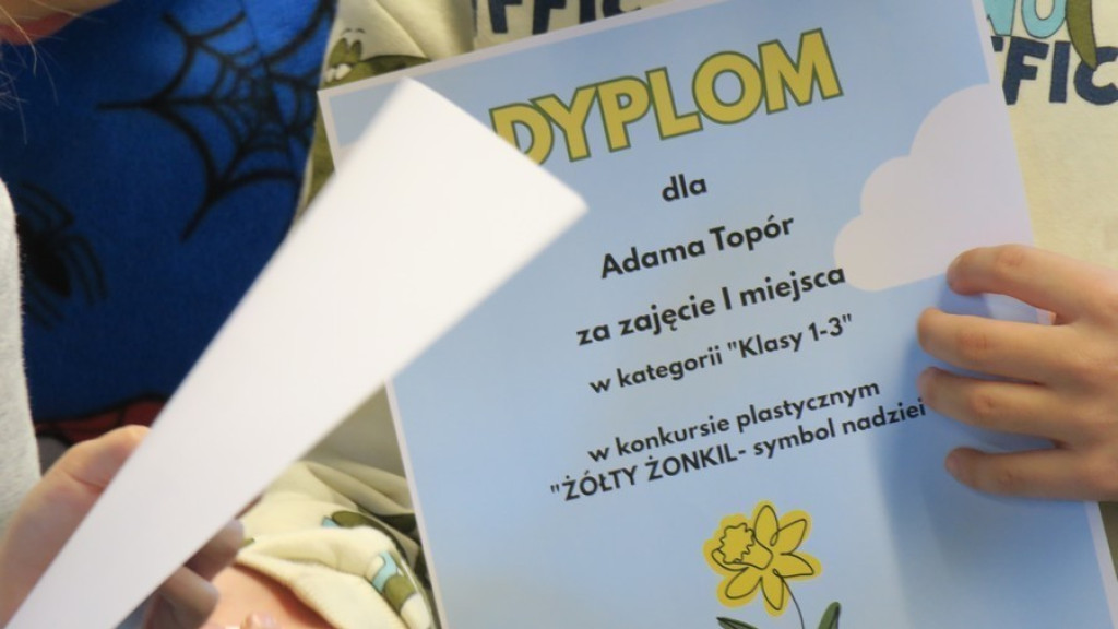 Żółty żonkil nadzieją dla hospicjum