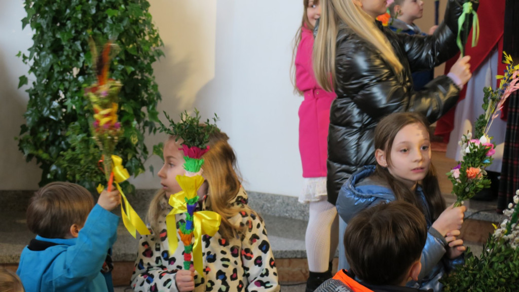 Najpiękniejsze palmy w Kościele Św. Krzyża w Zakopanem