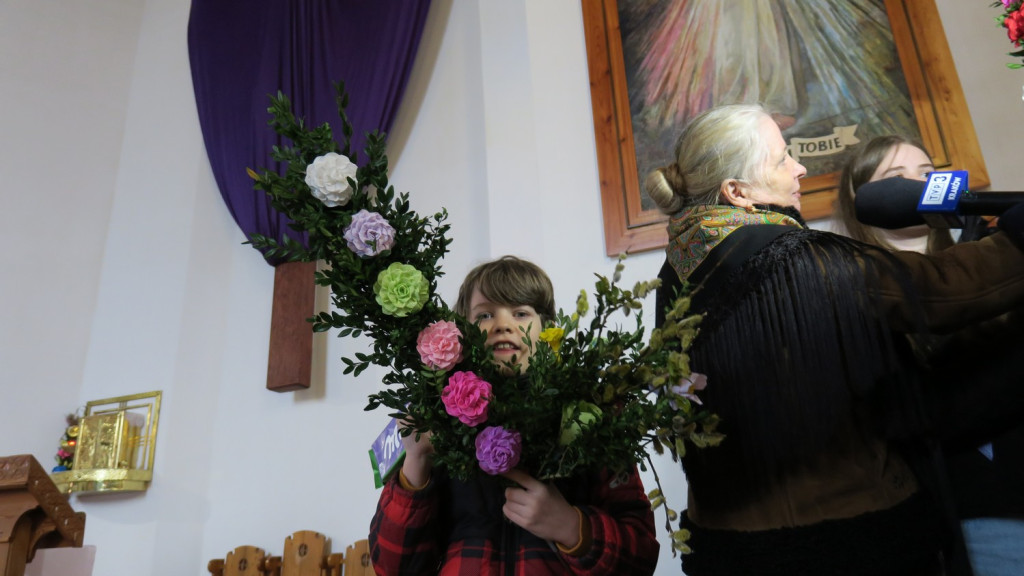 Najpiękniejsze palmy w Kościele Św. Krzyża w Zakopanem