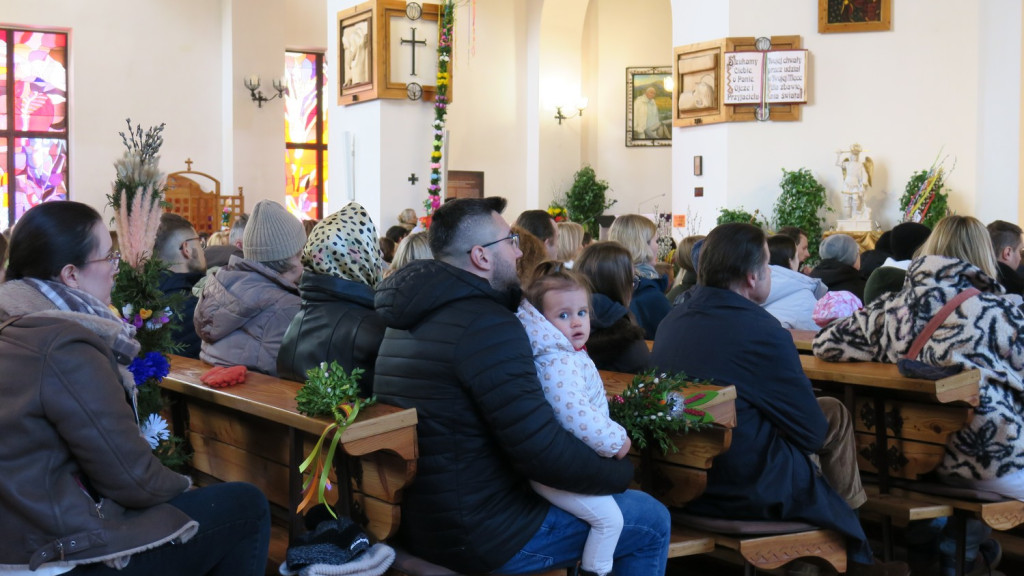 Najpiękniejsze palmy w Kościele Św. Krzyża w Zakopanem