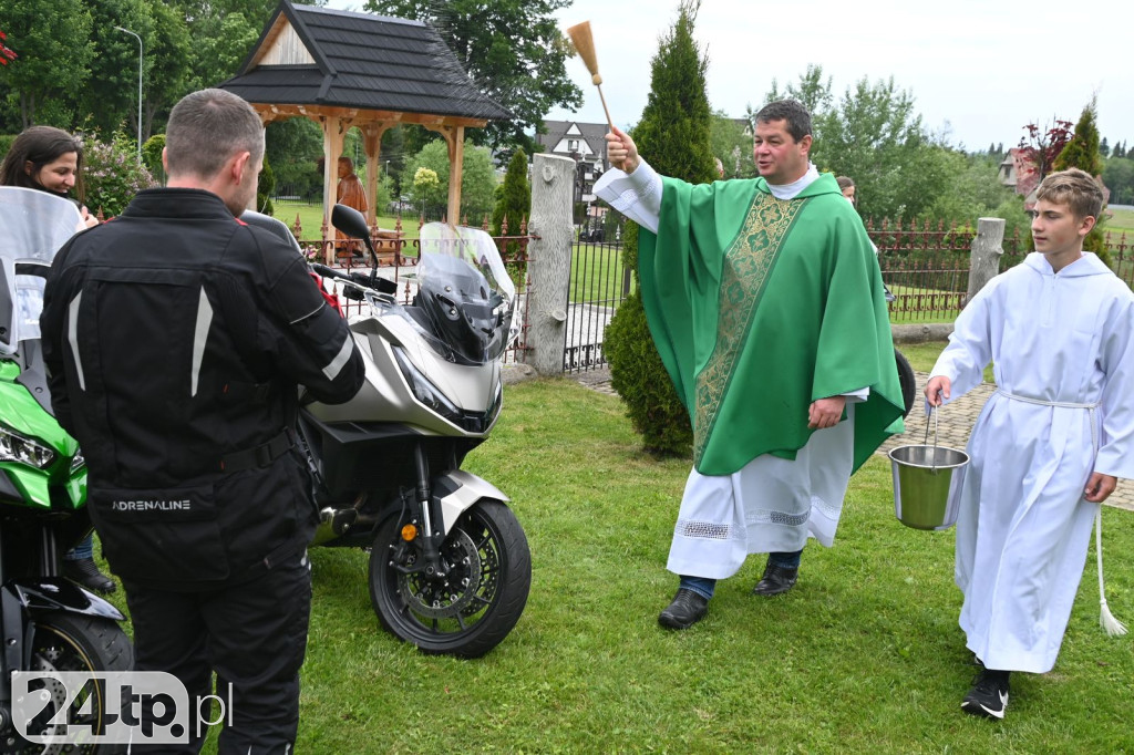 Motocykliści dojechali do Miętustwa