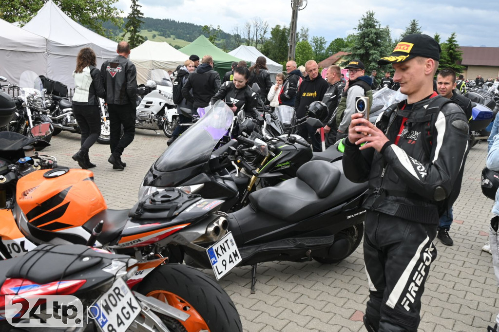 Motocykliści dojechali do Miętustwa