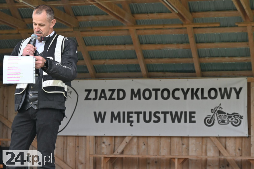 Motocykliści dojechali do Miętustwa