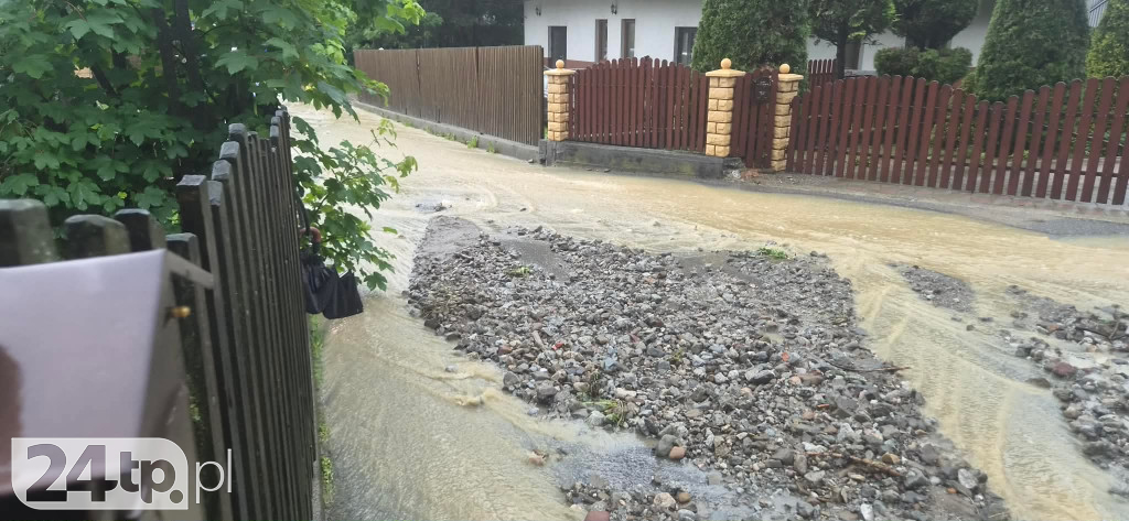 Oberwanie chmury w Białym Dunajcu