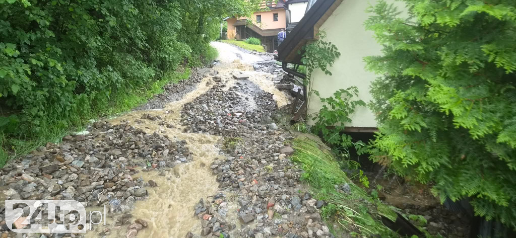 Oberwanie chmury w Białym Dunajcu
