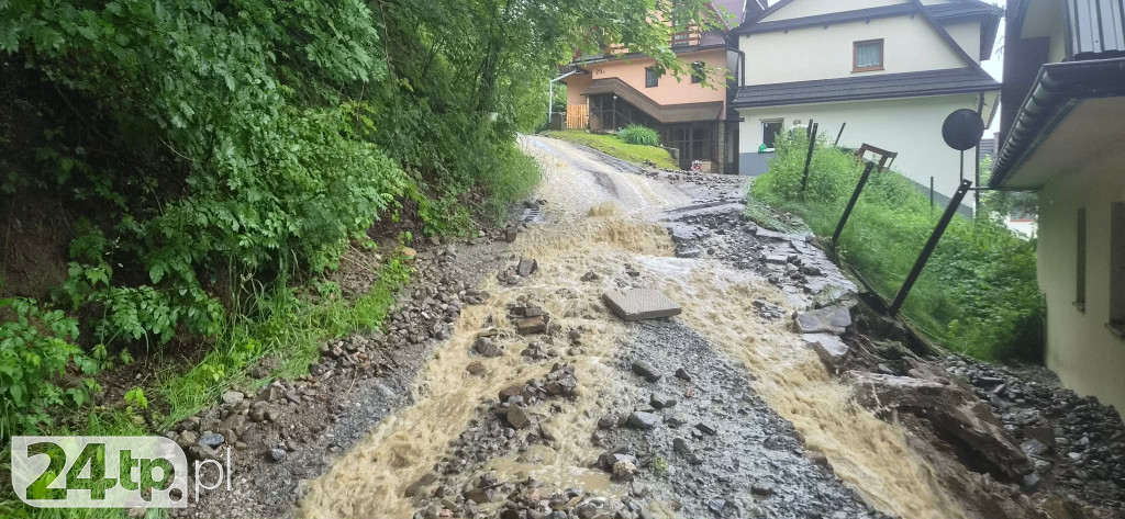 Oberwanie chmury w Białym Dunajcu