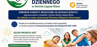 Ruszyła rekrutacja do Placówki Wsparcia Dziennego w Gminie Łapsze Niżne