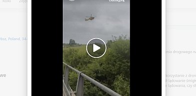 Dron utrudnił pracę śmigłowca LPR podczas akcji ratunkowej pod Trybszem