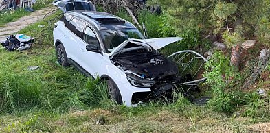 Wypadek w Czarnej Górze. Dwie osoby ranne