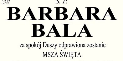 Rocznica śmierci Barbary Bali
