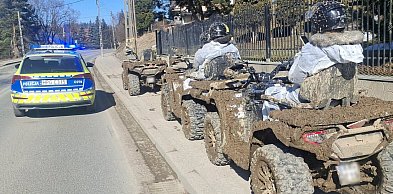 Policja i straż gminna ruszyły przeciwko nielegalnym rajdom quadów