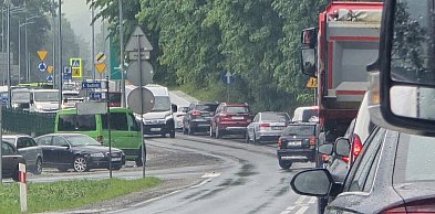 Duże korki po ulewie w Białym Dunajcu