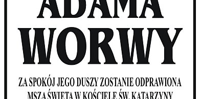 Rocznica śmierci Adama Worwy