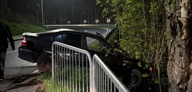 Zdarzenie drogowe w Rabie Wyżnej
