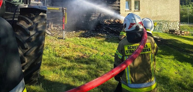 Pożar domu w Lipnicy Wielkiej