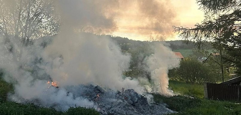 Paliły się gałęzie w Lipnicy Małej. Pojechali strażacy
