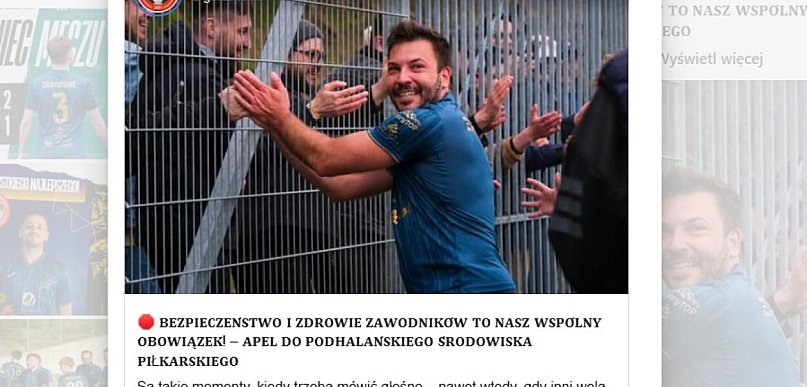 KS Zakopane apeluje po meczu w Lipnicy Wielkiej. Zero tolerancji dla agresji