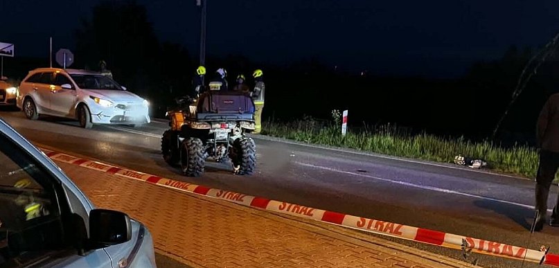 Wypadek quada w Jabłonce